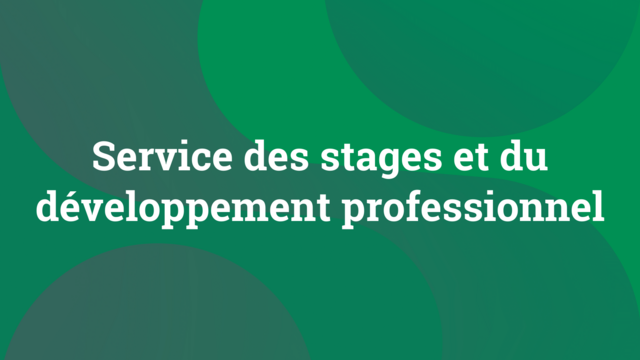 SERVICE STAGES ET DEV